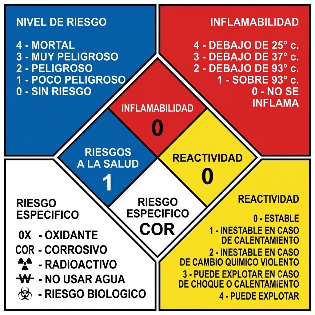 Pictograma de seguridad para el manejo de productos químicos